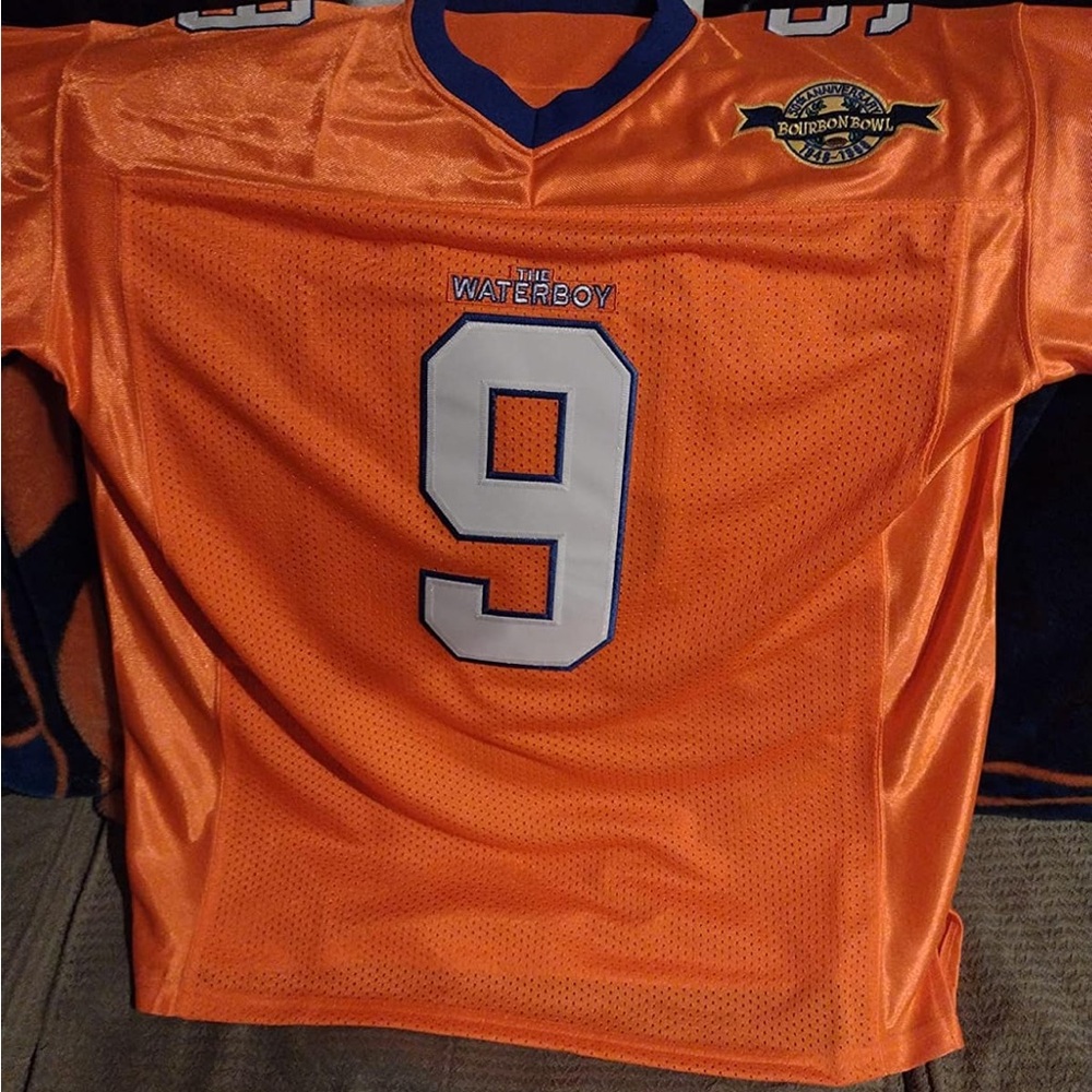 NFL Orange Jersey with Blue Accents